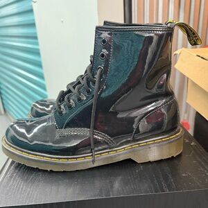 Men’s Dr. Martens 1460 Black Patent Leather Lamper boots US men’s 10 women’s 11
